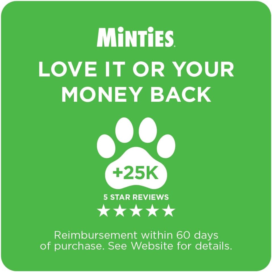 Mint Dental Chews for Dogs, Medium 25-50 Lbs, 20 Ct