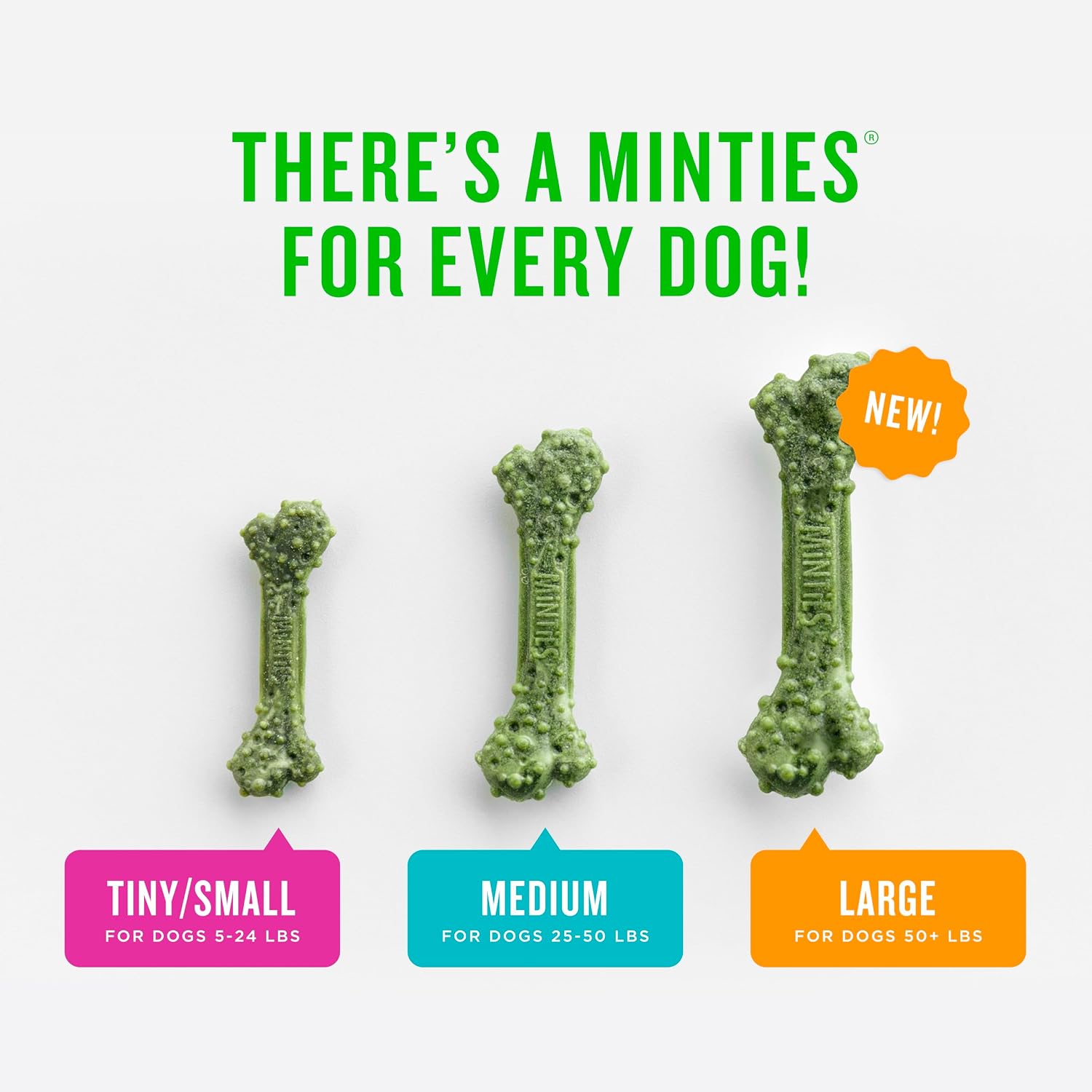 Mint Dental Chews for Dogs, Medium 25-50 Lbs, 20 Ct